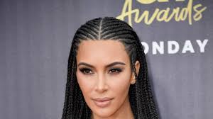 A braid hairstyle is a fashion statement that is hard to miss.black and beautiful african braids and hairstyles think about this. Kim Kardashian Wears Braids To Mtv Awards Red Carpet Teen Vogue