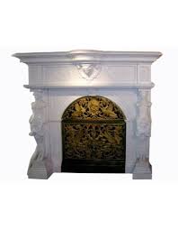 grand antique fireplace surround in
