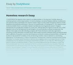 I had heard ___the problems the paper was facing and i heard ___one of my colleagues that the paper might be going to close. Homeless Research Free Essay Example