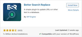 site url with better search replace