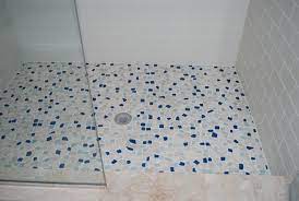 White Pebble Shower Floor Photos