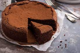 Healthy Flourless Chocolate Cake gambar png