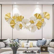 Modern Metal Ginkgo Leaves Wall Decor