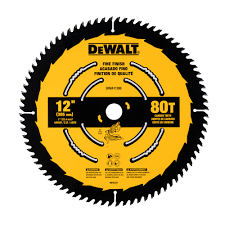 12 in fine finish saw blade 80 tooth