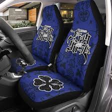 Black Clover Car Seat Covers Custom