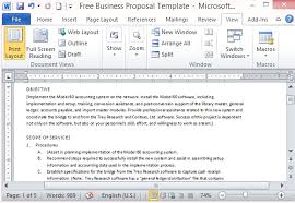 Microsoft Office Business Proposal Template Microsoft Office
