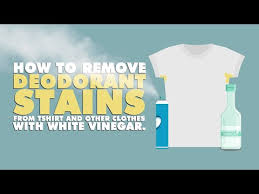 remove deodorant stains from t shirts