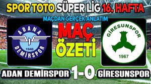 Adana Demirspor Giresunspor 1-0 GENİŞ MAÇ ÖZETİ/ SUPER LİG MAÇ ÖZETLERİ ! Adana  Demirspor Maç Özeti - YouTube