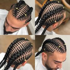 Some people assume that the iverson braids are mainly for women because these look more charming on their hair. Pin By Dyamond Clay On Mens Hair Braiding Styles Hair Styles Cornrow Hairstyles For Men Mens Braids Hairstyles