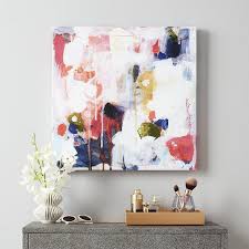 Snow Is Melting Colorful Canvas Painting