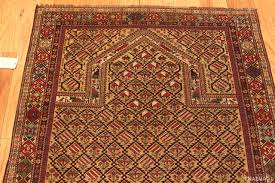 antique dagestan prayer area rug 71790