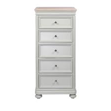 A versatile piece of design; Provence 5 Drawer Painted Tall Chest Sage Finish Smiths The Rink