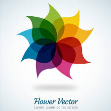 rainbow flower background ilrator