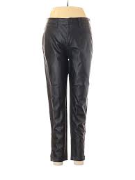 Details About Forever 21 Women Black Faux Leather Pants 28w