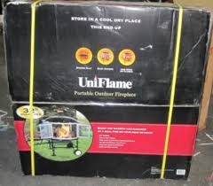 Uniflame Portable Outdoor Fireplace New