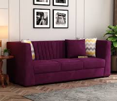 Seater Sofa Velvet Mulberry Pink