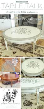Stenciled Side Table Makeovers