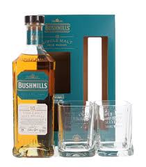 bushmills with 2 gles 10 years