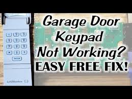 garage door keypad not working easy
