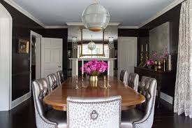 Black And Gray Dining Room With Antique