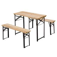 Outsunny Picnic Wooden Table And Bench