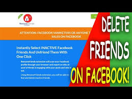 remove friends on facebook