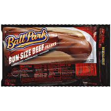 ball park beef franks bun sized hot