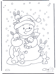 If your child loves interacting. Free Coloring Pages Rabbit Winter Animals