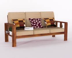 5 seater sofa set with cream cushions