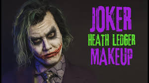joker heath ledger makeup tutorial