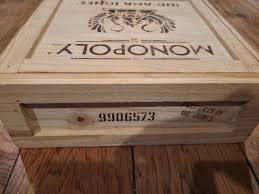 indiana jones monopoly board game wood