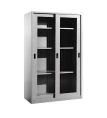 steel full height cupboard with sliding