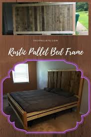 rustic king size pallet bed frame