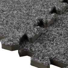 greatmats royal carpet dark gray residential 24 in x 24 in loose lay interlocking carpet tile 15 tiles case 60 sq ft