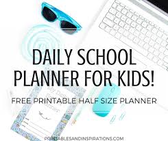 Check out our list of printable motivational quotes, along with funny, inspirational, love and lots of other amazing quotes. 2020 2021 Daily School Planner For Kids Free Printable Printables And Inspirations