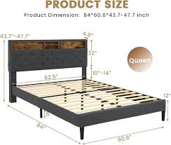 full queen size wood bed frame platform