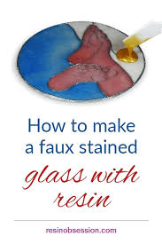 Faux Stained Glass With Resin