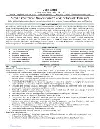 Microsoft Word Credit And Collections Manager Doc Job Prepping