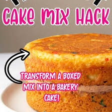 make boxed cake mix taste like bakery cake