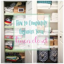 An orderly linen closet makes finding items easy, and you'll easily be prepared to accommodate the first step to a tidy linen closet is to declutter. How To Completely Organize Your Linen Closet The Happy Housie