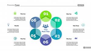 Six Circle Flowchart Slide Template Business Data Graph