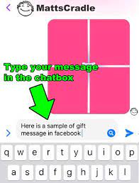 how to send gift messages using the
