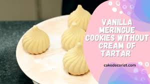 vanilla meringue cookies without cream