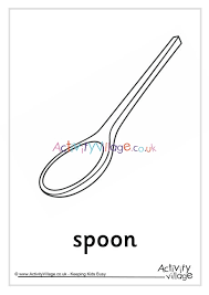 New users enjoy 60% off. Spoon Colouring Page
