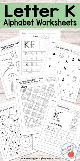 In this early reading worksheet, your child draws circles around the word under each picture and then guesses what the word might mean based on the picture. Letter K Worksheets Alphabet Series Easy Peasy Learners