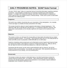 Soap Notes Templates Blank Form For Massage Note Template