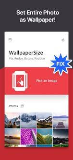 wallpapersize resize fit on the app