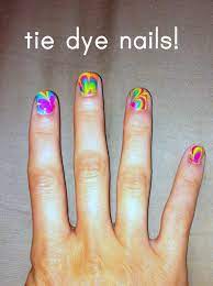 tie dye nails c r a f t
