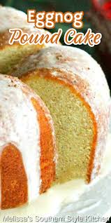 Beat cake mix, butter, eggnog, and pudding mix together in a bowl with an electric mixer until just moistened. Eggnog Pound Cake Melissassouthernstylekitchen Com