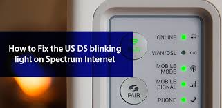 us ds blinking light on spectrum internet
